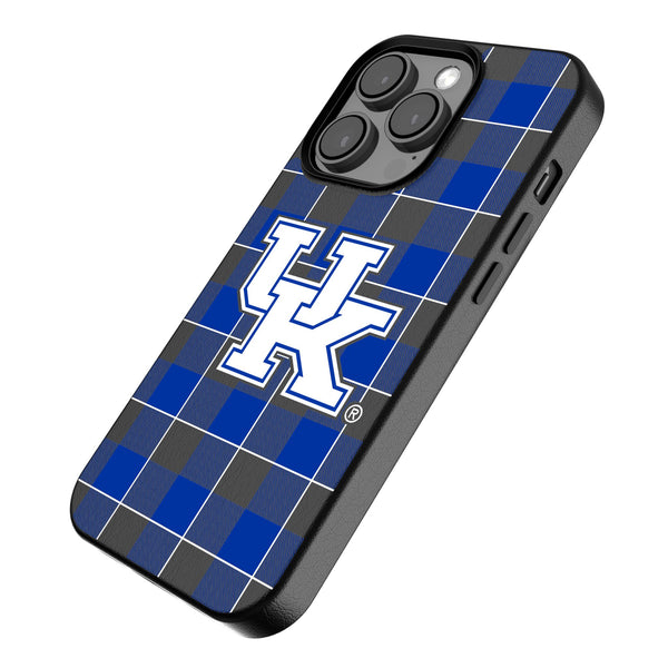 University of Kentucky Wildcats Plaid iPhone MagSafe Compatible Phone Case Iso.Jpg