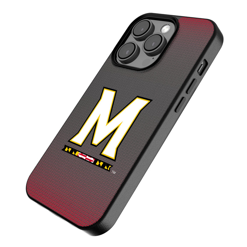 University of Maryland Terrapins Linen iPhone MagSafe Compatible Phone Case for Apple iPhone Iso.Jpg