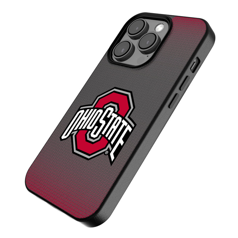 Ohio State University Buckeyes Linen iPhone MagSafe Compatible Phone Case for Apple iPhone Iso.Jpg