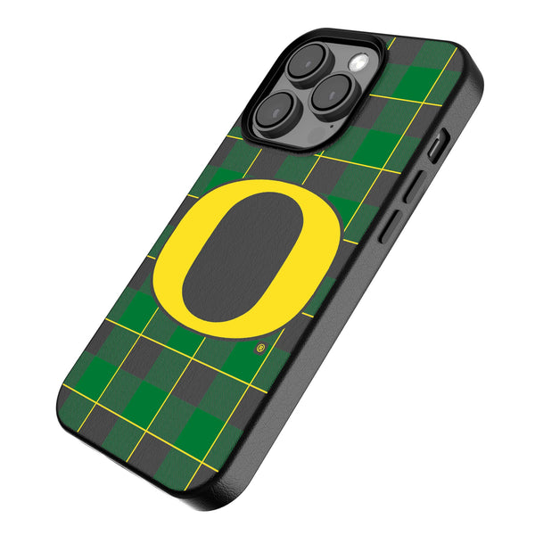 University of Oregon Ducks Plaid iPhone MagSafe Compatible Phone Case Iso.Jpg