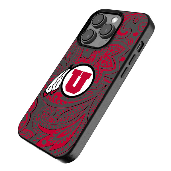 University of Utah Utes Paisley iPhone MagSafe Compatible Phone Case Iso.Jpg