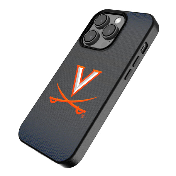 University of Virginia Cavaliers Linen iPhone MagSafe Compatible Phone Case for Apple iPhone Iso.Jpg