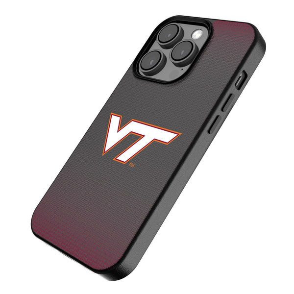 Virginia Tech Hokies Linen iPhone MagSafe Compatible Phone Case for Apple iPhone Iso.Jpg