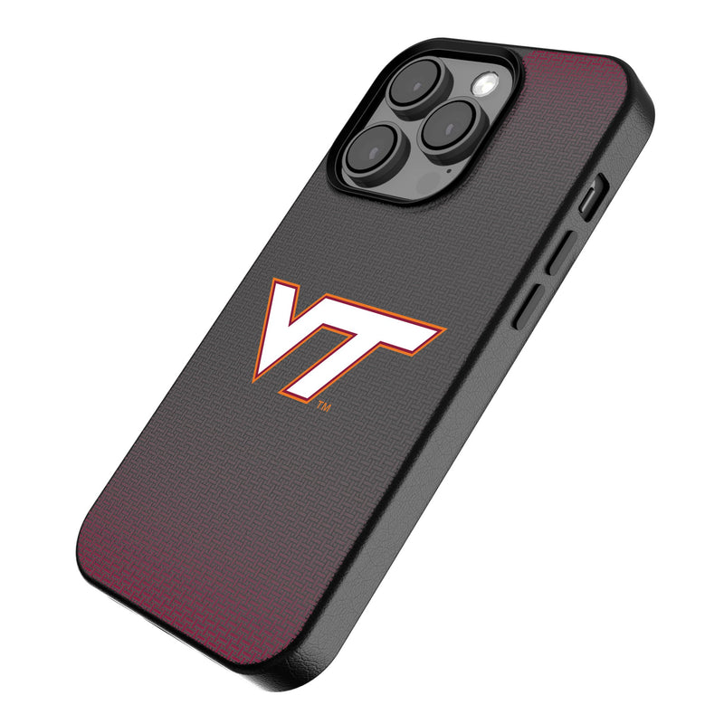 Virginia Tech Hokies Linen iPhone MagSafe Compatible Phone Case for Apple iPhone Iso.Jpg