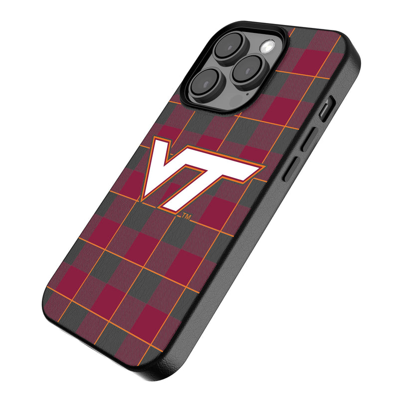 Virginia Tech Hokies Plaid iPhone MagSafe Compatible Phone Case Iso.Jpg