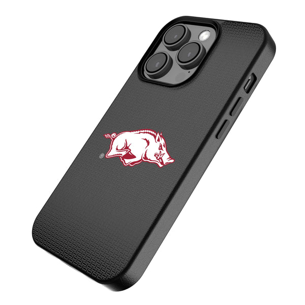 University of Arkansas Fayetteville Razorbacks Linen iPhone MagSafe Compatible Phone Case for Apple iPhone Iso.Jpg