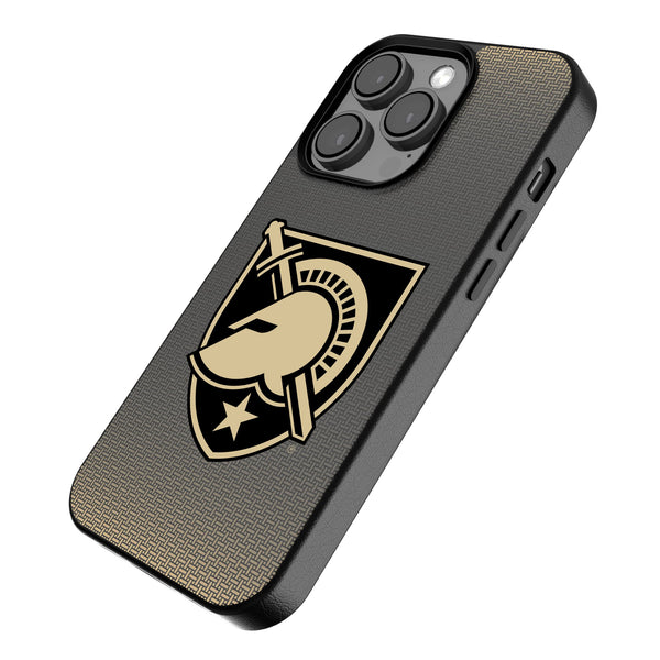 United States Military Academy Black Knights Linen iPhone MagSafe Compatible Phone Case for Apple iPhone Iso.Jpg