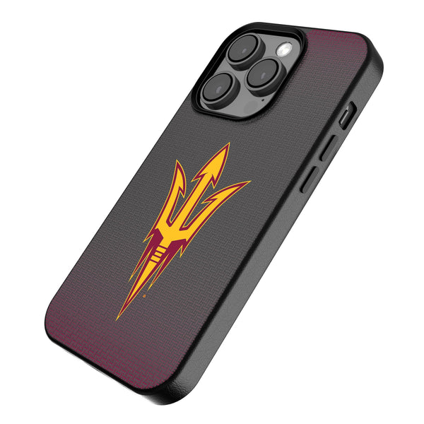 Arizona State University Sun Devils Linen iPhone MagSafe Compatible Phone Case for Apple iPhone Iso.Jpg
