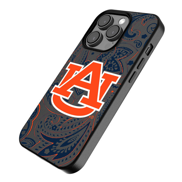 University of Auburn Tigers Paisley iPhone MagSafe Compatible Phone Case Iso.Jpg