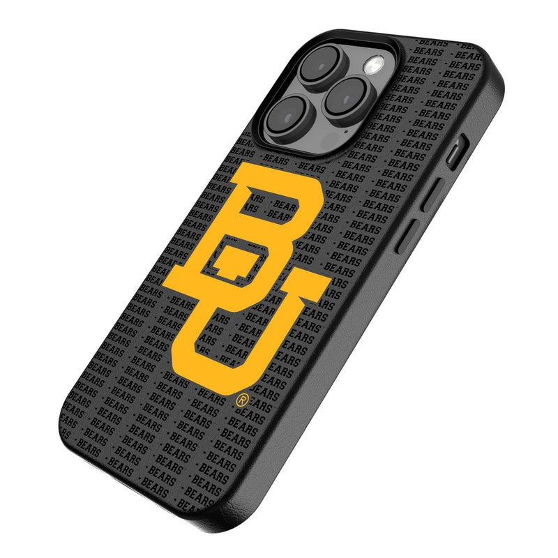 Baylor University Bears Text Backdrop iPhone MagSafe Compatible Phone Case for Apple iPhone Iso.Jpg