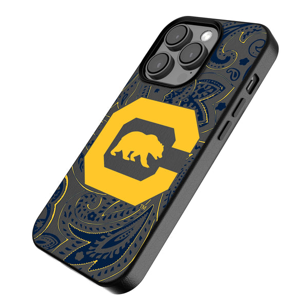 University of California Berkeley Golden Bears Paisley iPhone MagSafe Compatible Phone Case for Apple iPhone Iso.Jpg
