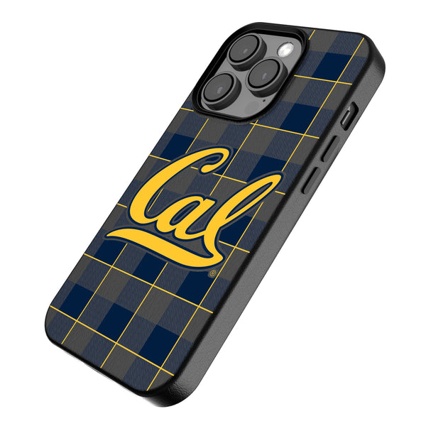 University of California Berkeley Golden Bears Plaid iPhone MagSafe Compatible Phone Case for Apple iPhone Iso.Jpg