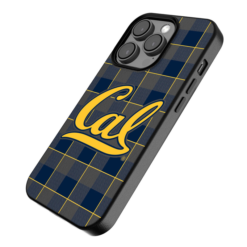 University of California Berkeley Golden Bears Plaid iPhone MagSafe Compatible Phone Case for Apple iPhone Iso.Jpg