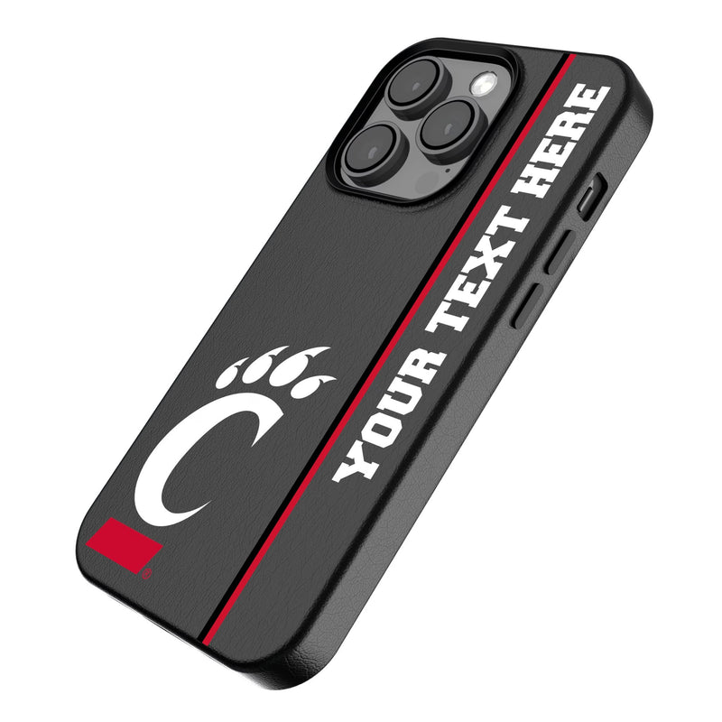 University of Cincinnati Bearcats Personalized Sidebard iPhone MagSafe Compatible Phone Case for Apple iPhone Iso.Jpg
