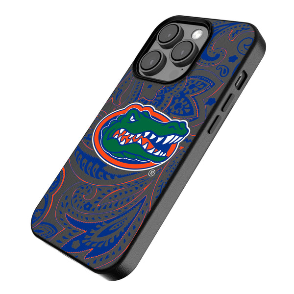 University of Florida Gators Paisley iPhone MagSafe Compatible Phone Case Iso.Jpg