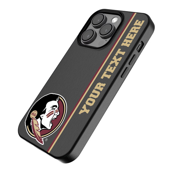 Florida State University Seminoles Personalized Sidebard iPhone MagSafe Compatible Phone Case for Apple iPhone Iso.Jpg