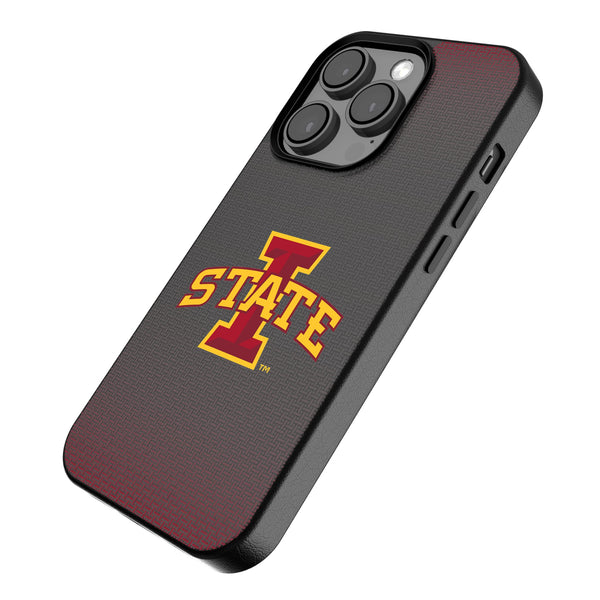 Iowa State University Cyclones Linen iPhone MagSafe Compatible Phone Case for Apple iPhone Iso.Jpg