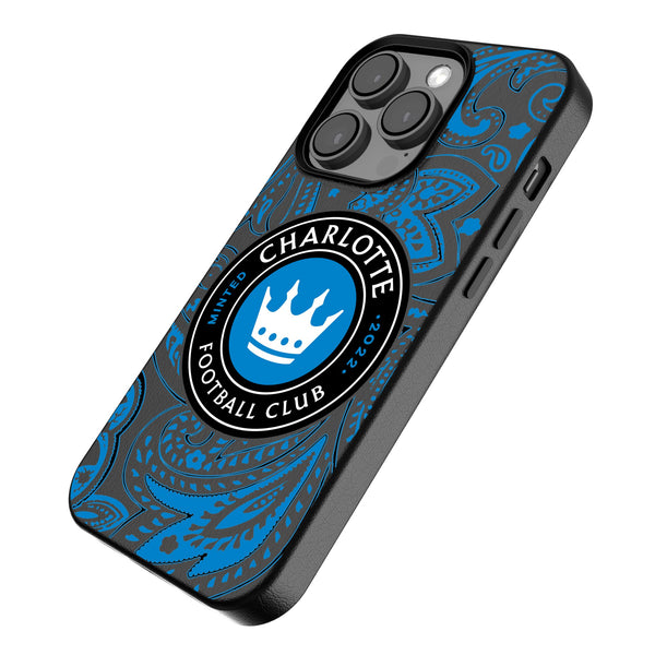 Charlotte FC  Paisley iPhone MagSafe Compatible Phone Case Iso.Jpg