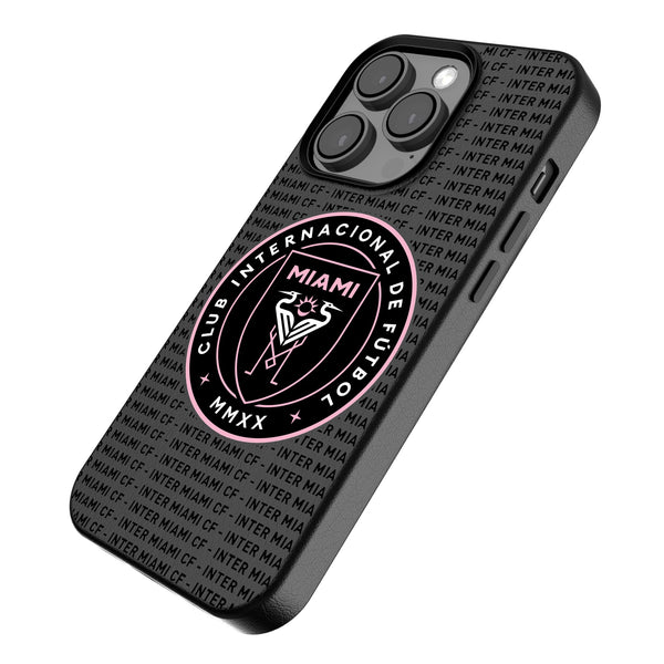 Inter Miami CF  Text Backdrop iPhone MagSafe Compatible Phone Case Iso.Jpg