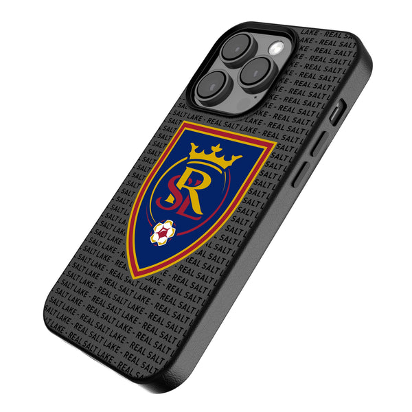 Real Salt Lake Text Backdrop iPhone MagSafe Compatible Phone Case for Apple iPhone Iso.Jpg