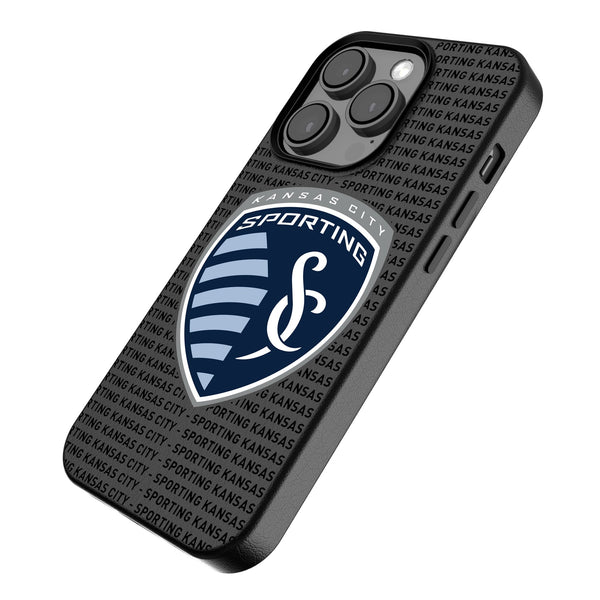 Sporting Kansas City Text Backdrop iPhone MagSafe Compatible Phone Case for Apple iPhone Iso.Jpg
