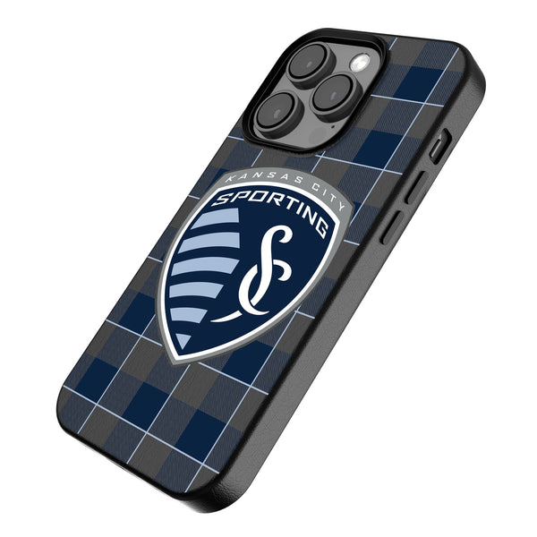 Sporting Kansas City   Plaid iPhone MagSafe Compatible Phone Case Iso.Jpg