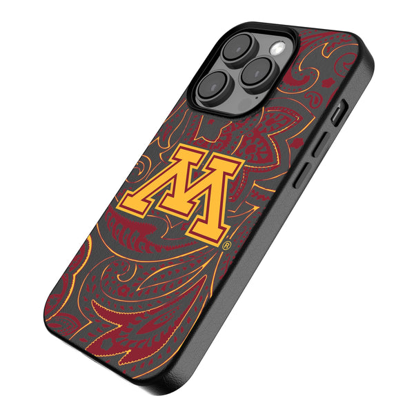 University of Minnesota Golden Gophers Paisley iPhone MagSafe Compatible Phone Case Iso.Jpg