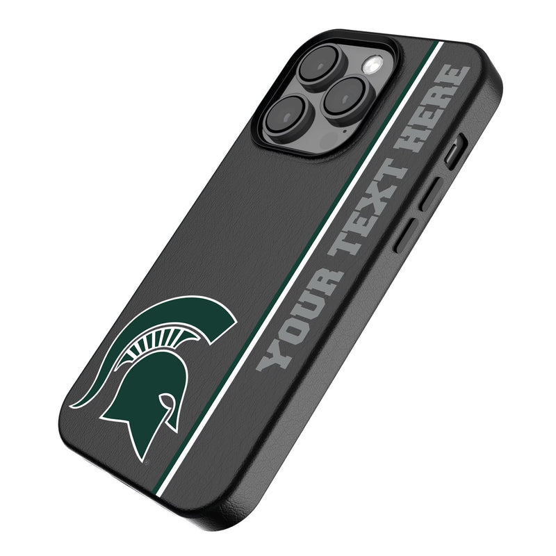 Michigan State University Spartans Personalized Sidebard iPhone MagSafe Compatible Phone Case for Apple iPhone Iso.Jpg