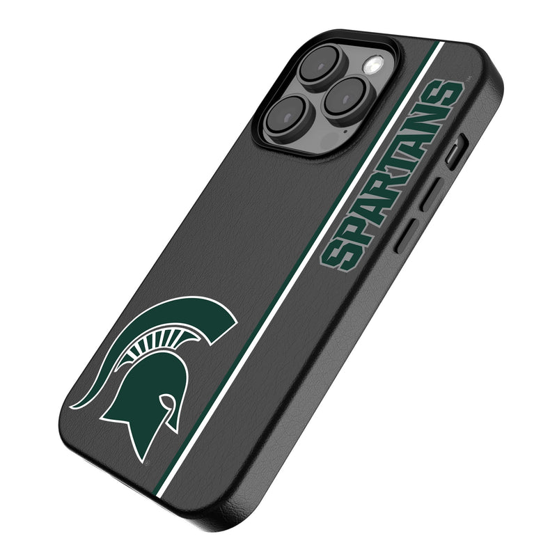 Michigan State University Spartans Sidebar iPhone MagSafe Compatible Phone Case Iso.Jpg