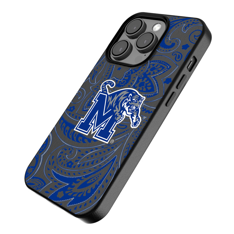 University of Memphis Tigers Paisley iPhone MagSafe Compatible Phone Case Iso.Jpg