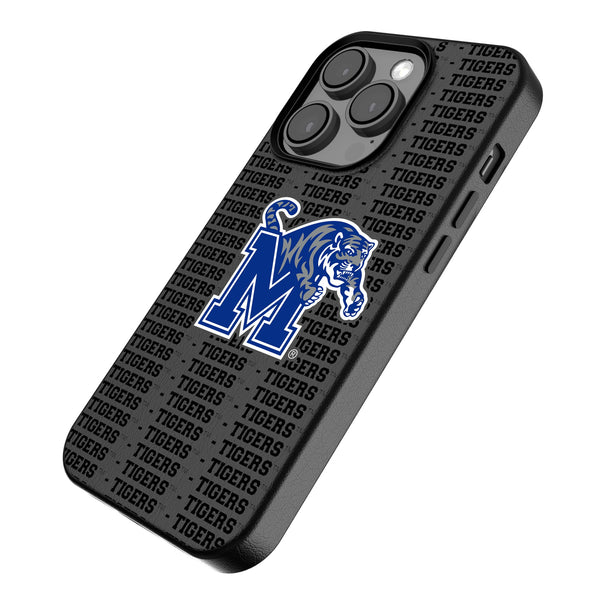 University of Memphis Tigers Text Backdrop iPhone MagSafe Compatible Phone Case Iso.Jpg