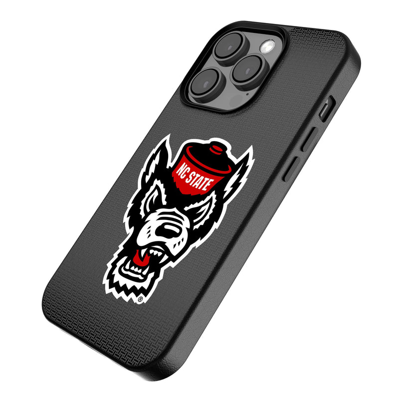 North Carolina State University Wolfpack Linen iPhone MagSafe Compatible Phone Case for Apple iPhone Iso.Jpg