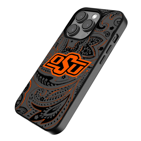 Oklahoma State University Cowboys Paisley iPhone MagSafe Compatible Phone Case Iso.Jpg