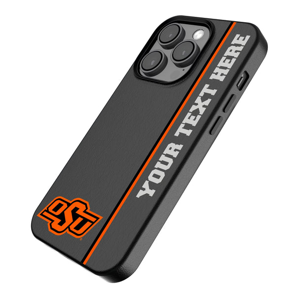 Oklahoma State University Cowboys Personalized Sidebard iPhone MagSafe Compatible Phone Case for Apple iPhone Iso.Jpg