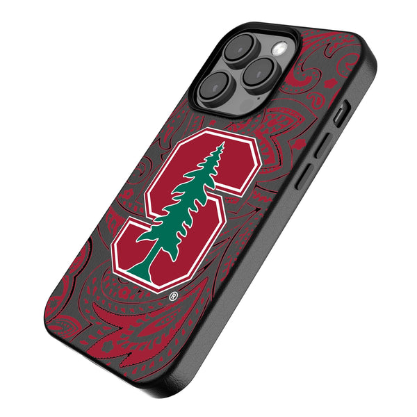 Stanford University Cardinal Paisley iPhone MagSafe Compatible Phone Case Iso.Jpg