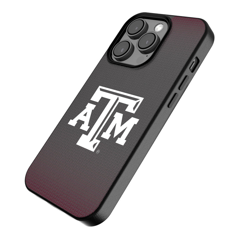Texas A&M University Aggies Linen iPhone MagSafe Compatible Phone Case for Apple iPhone Iso.Jpg