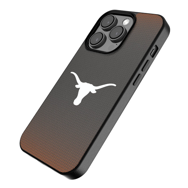 University of Texas Longhorns Linen iPhone MagSafe Compatible Phone Case for Apple iPhone Iso.Jpg