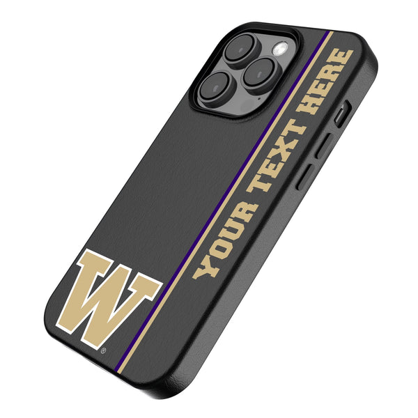 University of Washington Huskies Personalized Sidebard iPhone MagSafe Compatible Phone Case for Apple iPhone Iso.Jpg