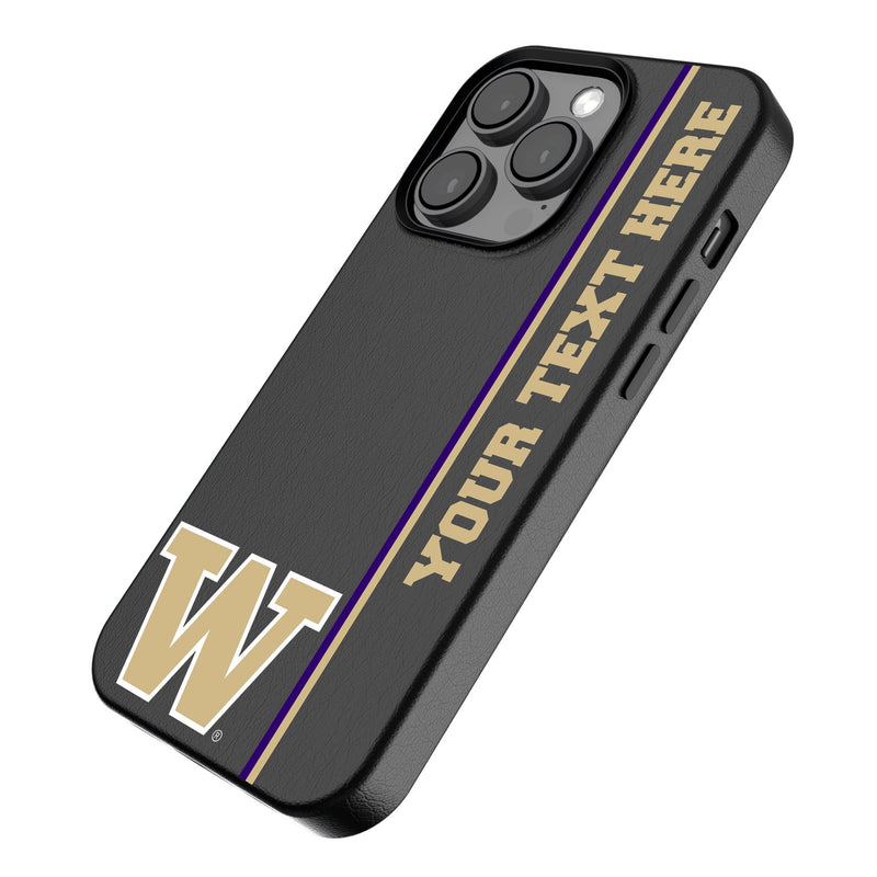 University of Washington Huskies Personalized Sidebard iPhone MagSafe Compatible Phone Case for Apple iPhone Iso.Jpg