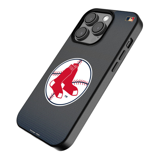 Boston Red Sox 1970-1975 - Cooperstown Collection Linen iPhone MagSafe Compatible Phone Case for Apple iPhone Iso.Jpg