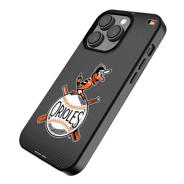 Baltimore Orioles 1954-1963 - Cooperstown Collection Linen iPhone MagSafe Compatible Phone Case for Apple iPhone Iso.Jpg