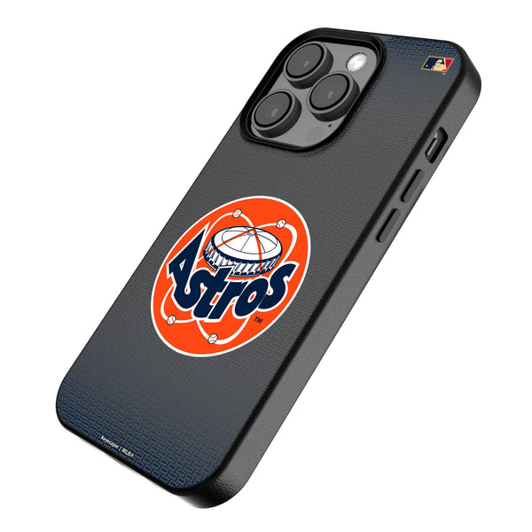 Houston Astros 1977-1993 - Cooperstown Collection Linen iPhone MagSafe Compatible Phone Case for Apple iPhone Iso.Jpg