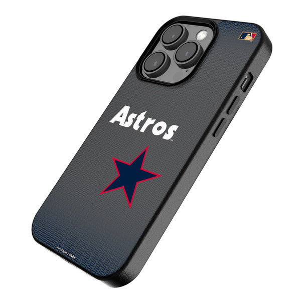 Houston Astros 1975-1981 - Cooperstown Collection Linen iPhone MagSafe Compatible Phone Case for Apple iPhone Iso.Jpg
