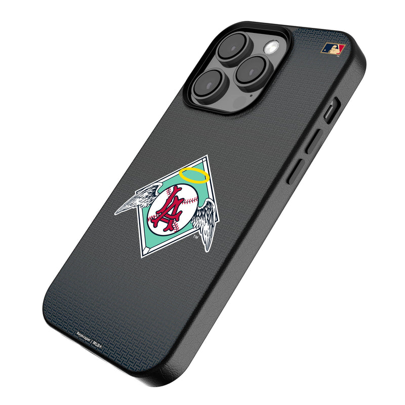 LA Angels 1961-1965 - Cooperstown Collection Linen iPhone MagSafe Compatible Phone Case for Apple iPhone Iso.Jpg