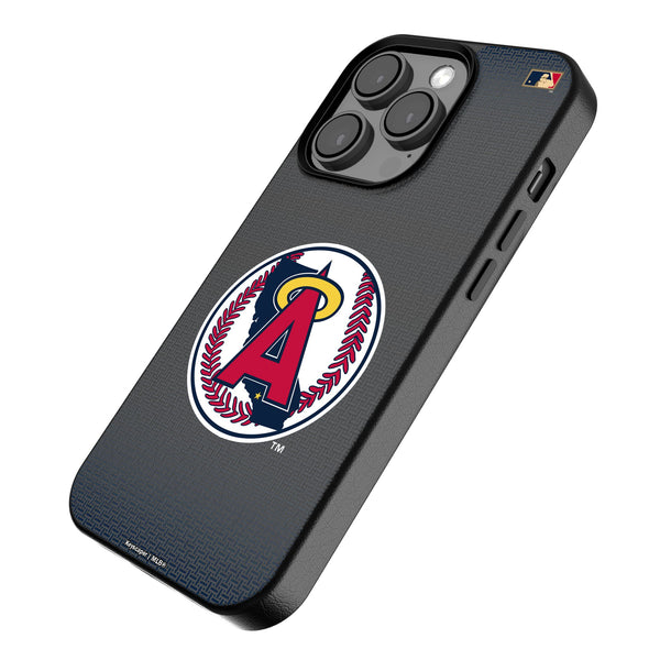 LA Angels 1986-1992 - Cooperstown Collection Linen iPhone MagSafe Compatible Phone Case for Apple iPhone Iso.Jpg