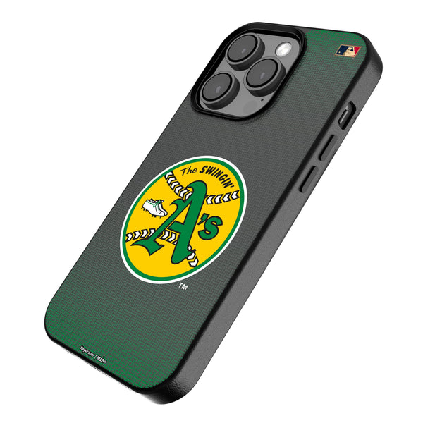 Oakland As 1971-1981 - Cooperstown Collection Linen iPhone MagSafe Compatible Phone Case Iso.Jpg