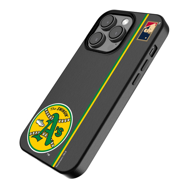 Oakland As 1971-1981 - Cooperstown Collection Sidebar iPhone MagSafe Compatible Phone Case Iso.Jpg