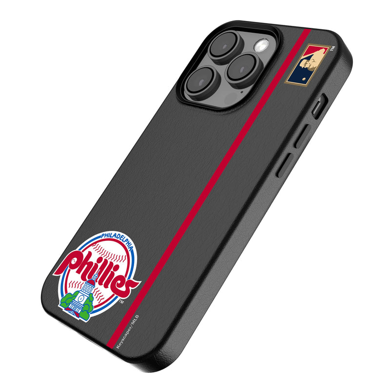 Philadelphia Phillies 1984-1991 - Cooperstown Collection Sidebar iPhone MagSafe Compatible Phone Case for Apple iPhone Iso.Jpg
