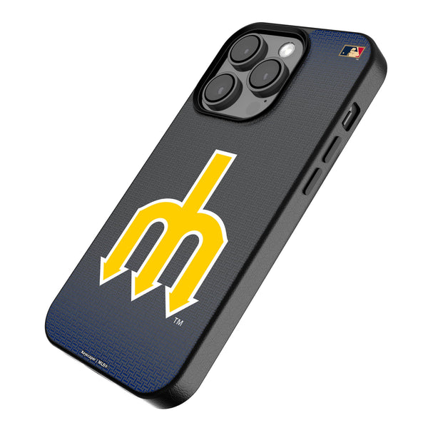 Seattle Mariners 1977-1980 - Cooperstown Collection Linen iPhone MagSafe Compatible Phone Case for Apple iPhone Iso.Jpg
