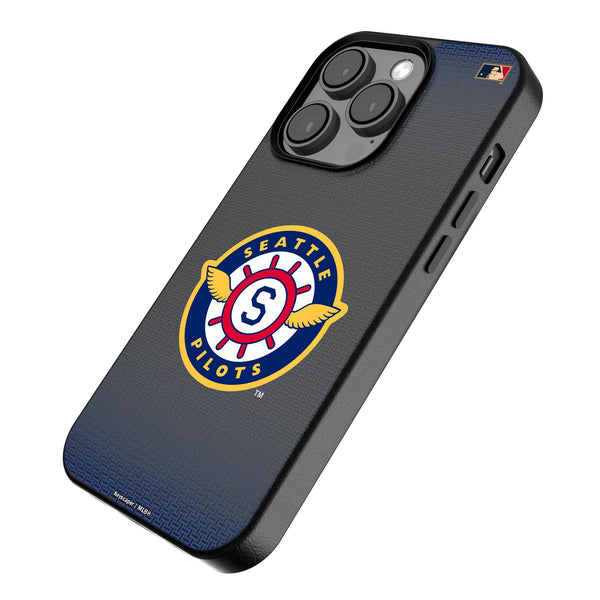 Seattle Pilots 1969 - Cooperstown Collection Linen iPhone MagSafe Compatible Phone Case for Apple iPhone Iso.Jpg